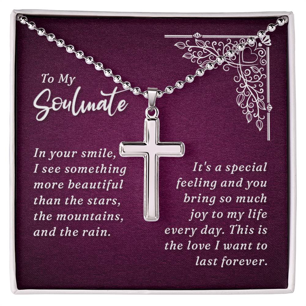 To My Wife - Stainless Cross Necklace